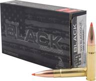 Hornady 80891 Black  300 Blackout 208 gr Hornady A-Max (AMX) 20 Per Box/ 10 Cs